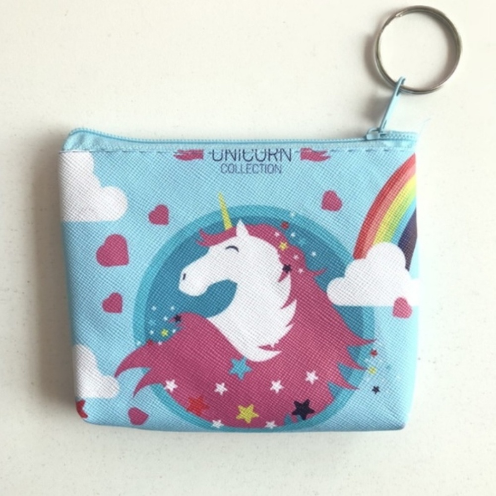 Unicorn and Rainbows Change Pouch